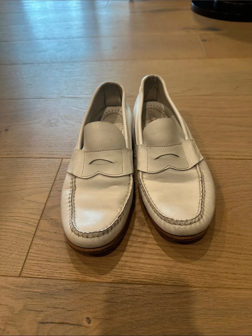 Vintage white loafers